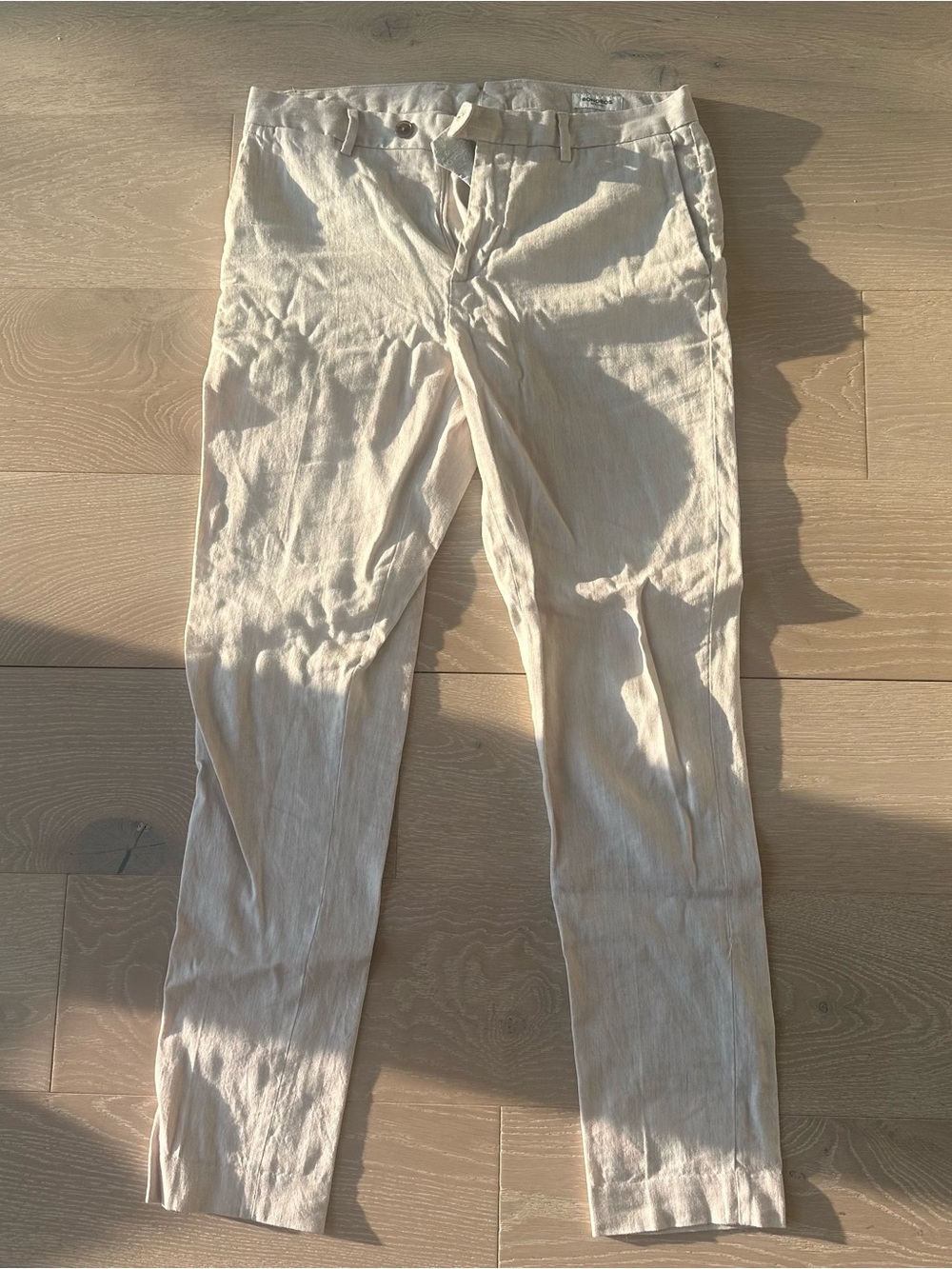 Bonobos Men's Slim Taper Fit Cream Chino Pants